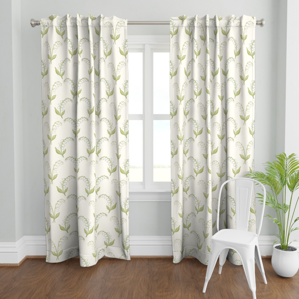 Romantic Garden Party pattern on fabric